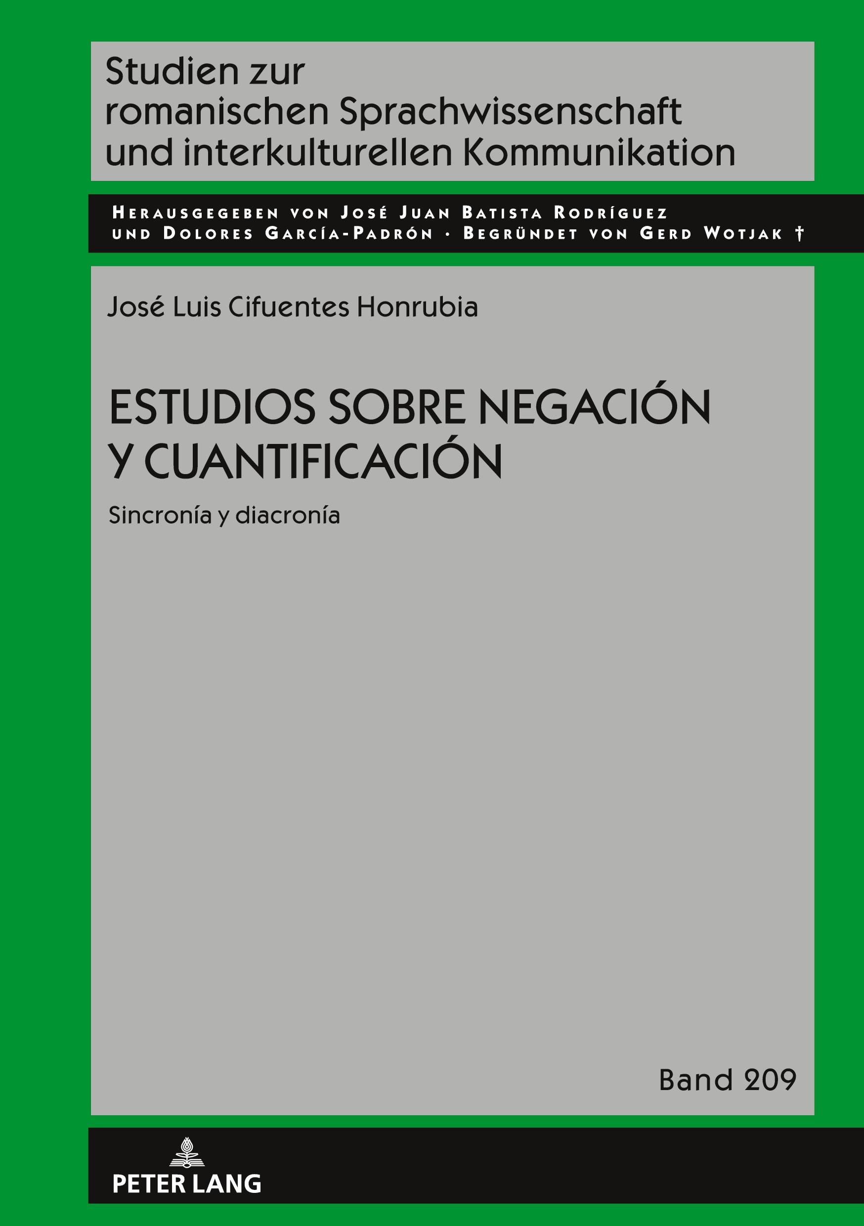 Vorderes Coverbild Estudios sobre negación y cuantificación