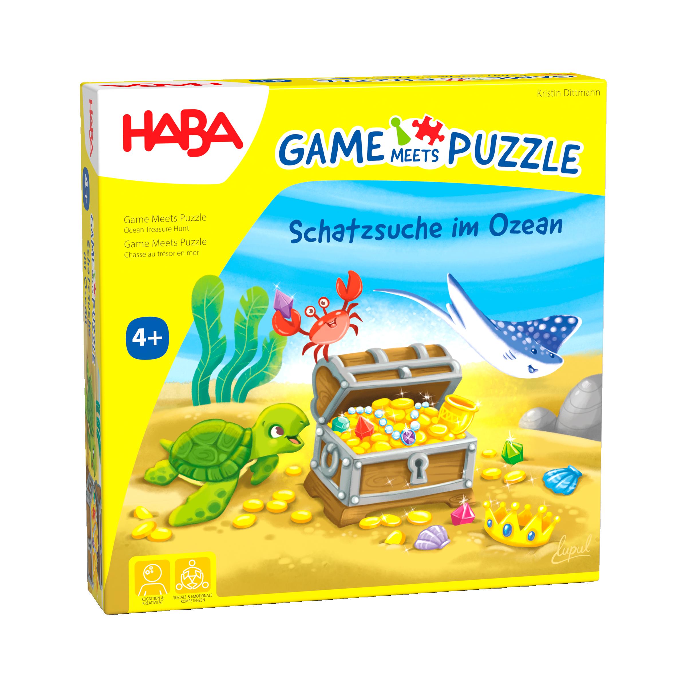 Vorderes Coverbild Game m. Puzzle - Schatzsuche im Ozean