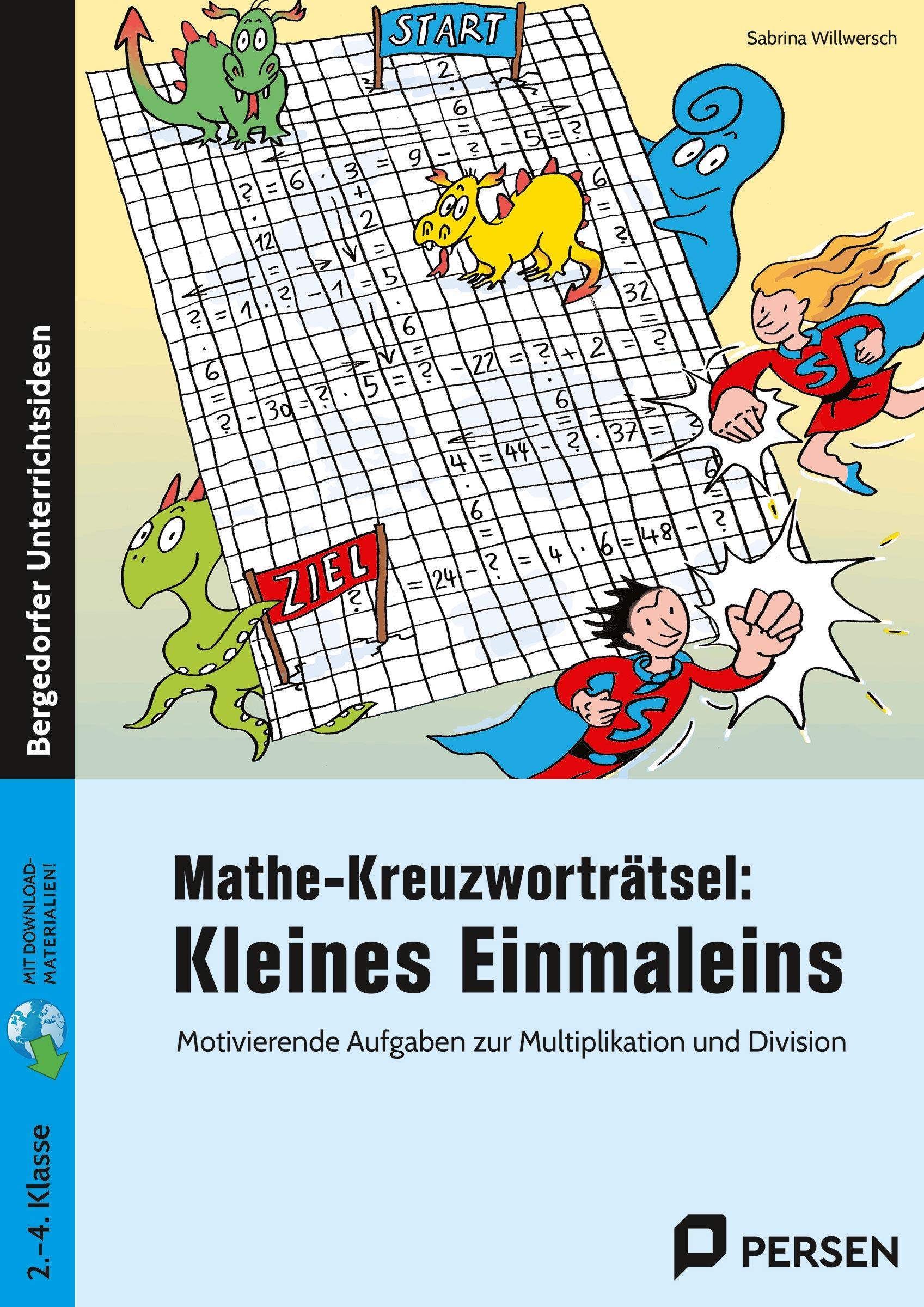 Vorderes Coverbild Mathe-Kreuzworträtsel: Kleines Einmaleins