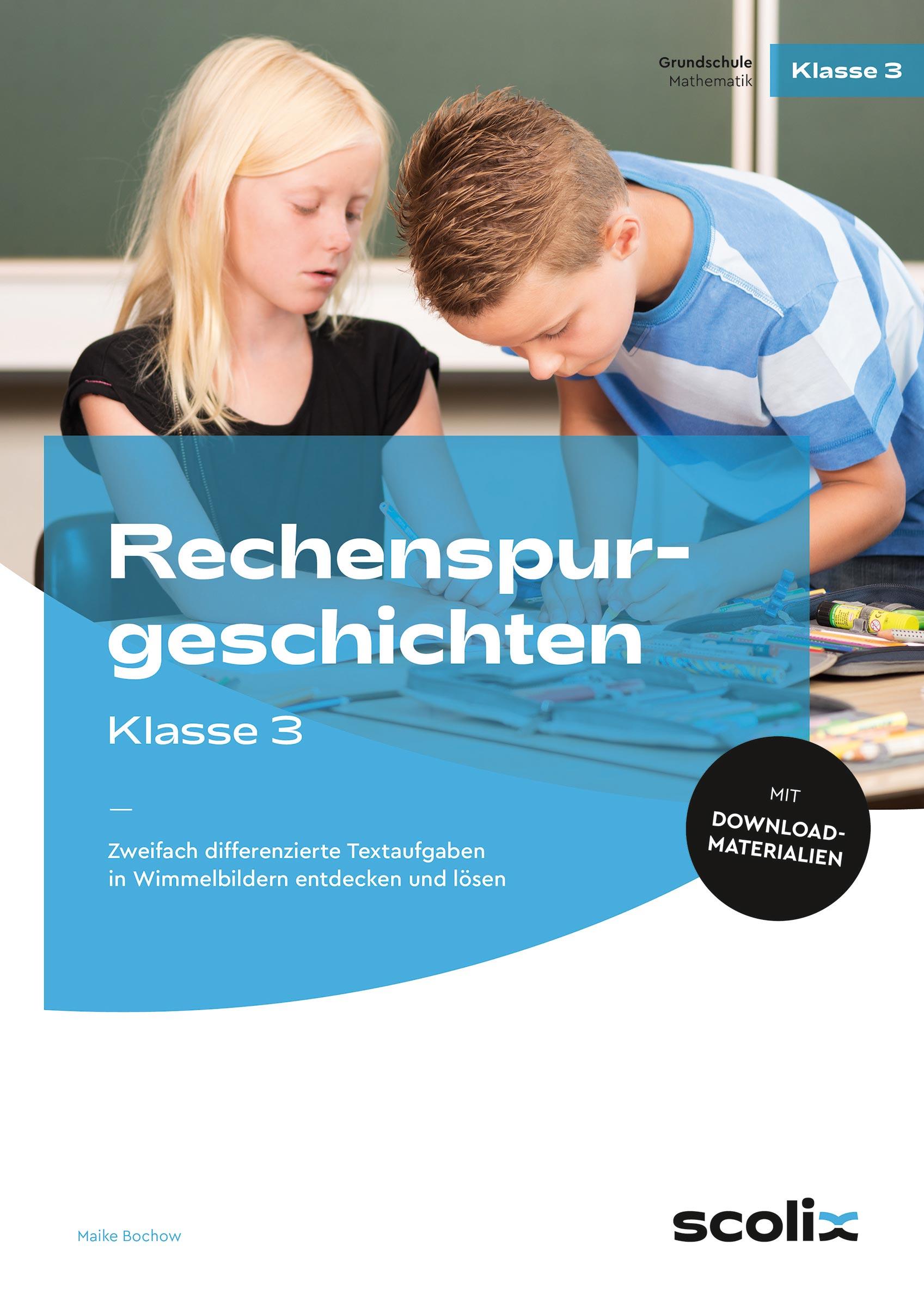Vorderes Coverbild Rechenspurgeschichten Klasse 3