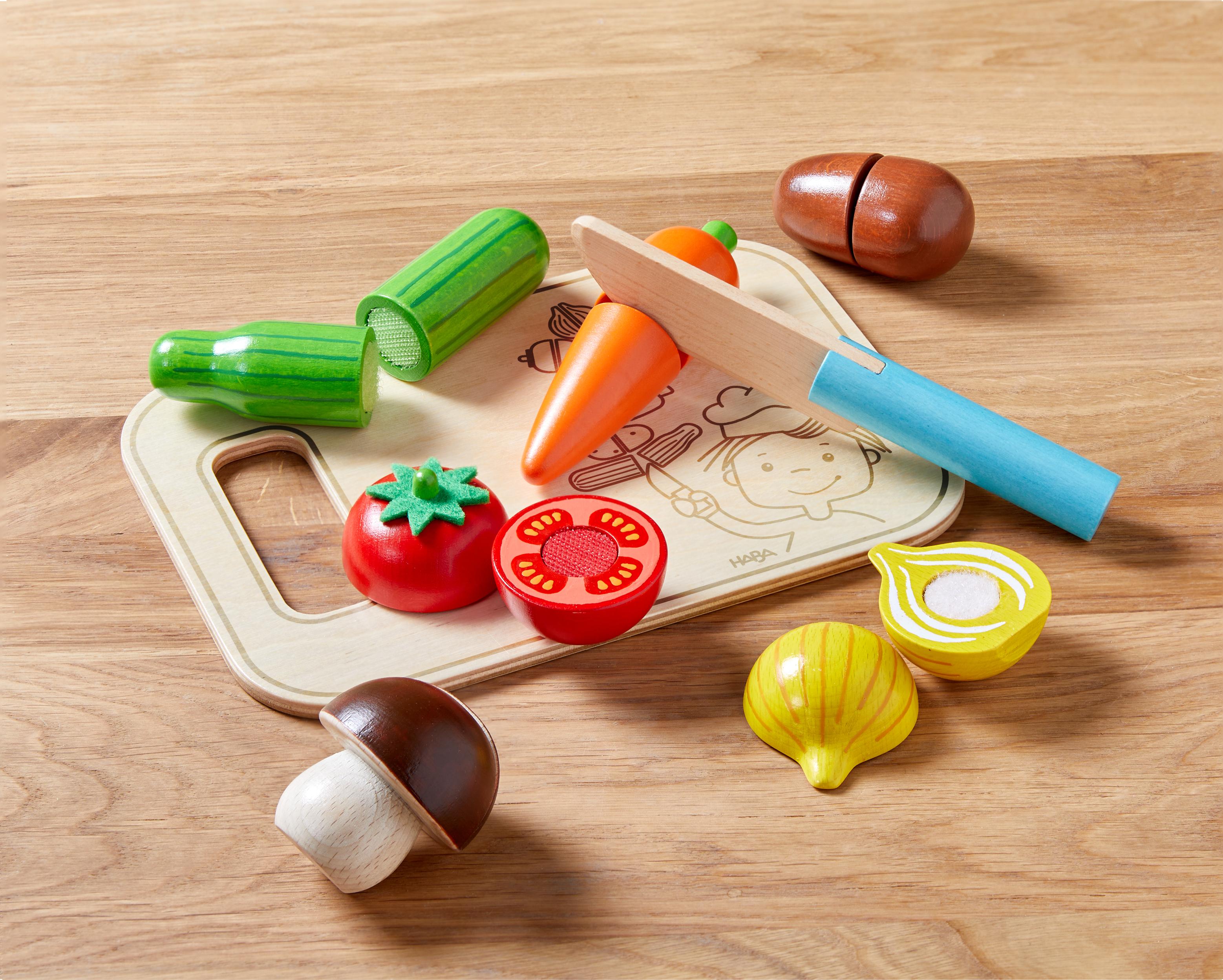 Beispielinhalt (Bild) Creative Play Gemüse-Set mit Brettchen