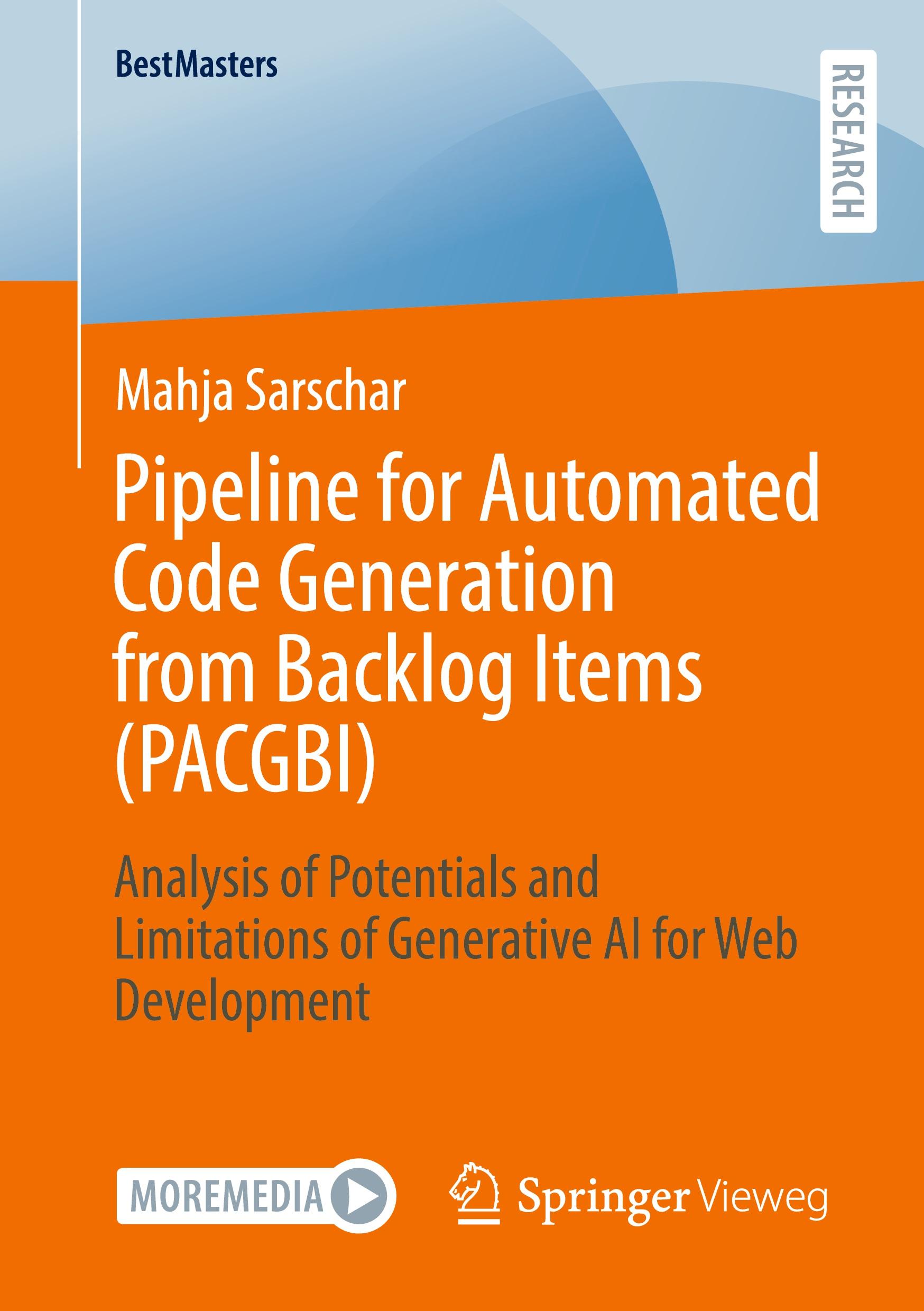 Vorderes Coverbild Pipeline for Automated Code Generation from Backlog Items (PACGBI)
