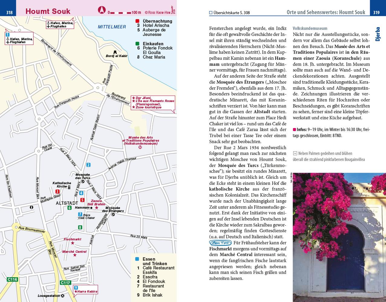 Beispielinhalt (Bild) Reise Know-How Reiseführer Tunesien