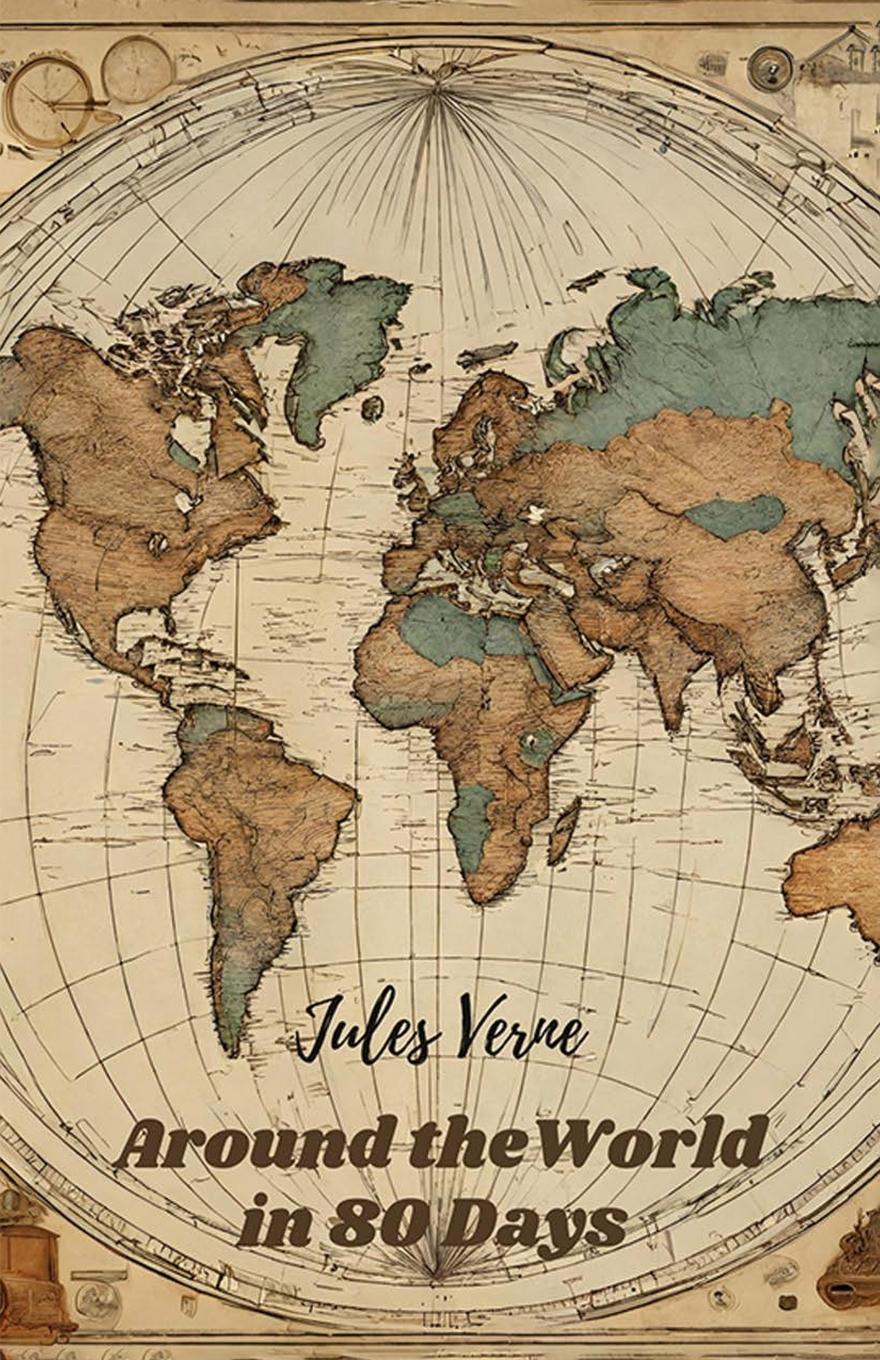 Vorderes Coverbild Around the World in 80 Days
