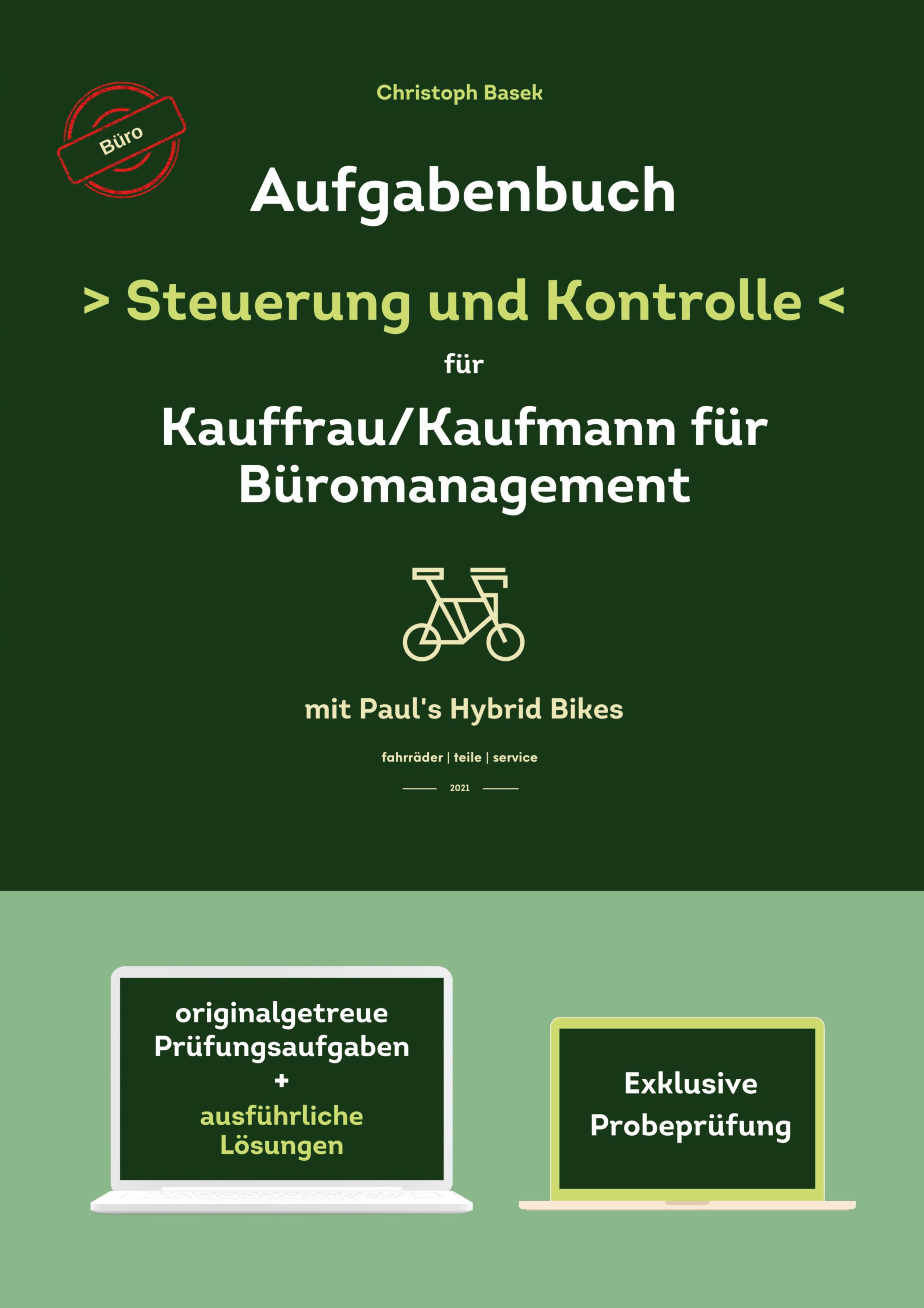Vorderes Coverbild Aufgabenbuch - Steuerung und Kontrolle für Kauffrau/Kaufmann für Büromanagement
