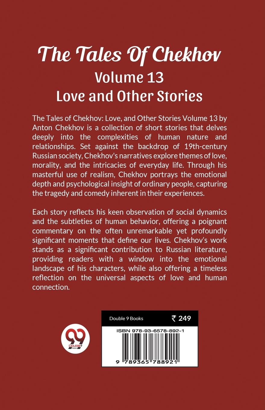 Rückseitencover The Tales Of Chekhov Volume 13 Love and Other Stories