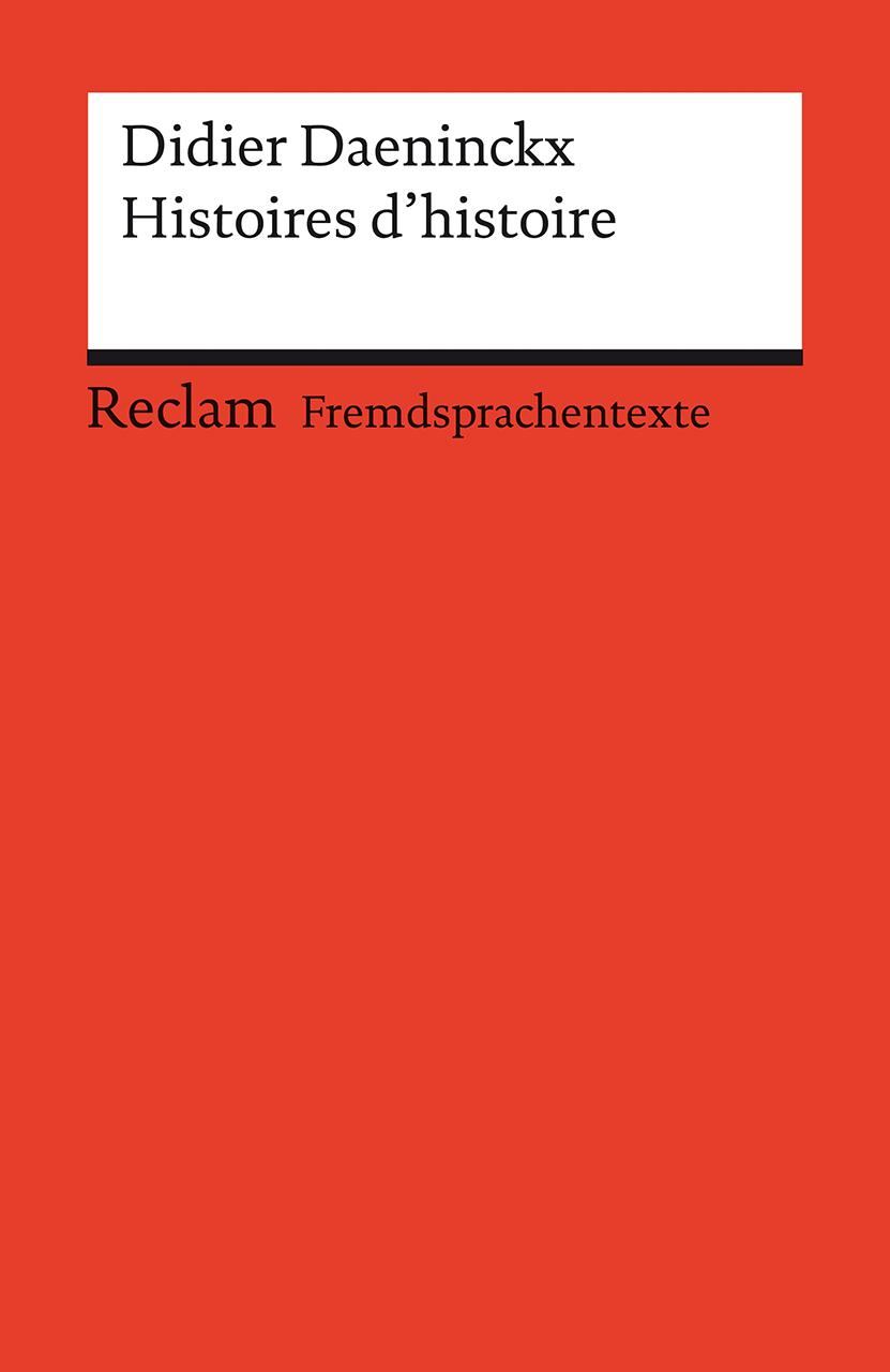 Vorderes Coverbild Histoires d'histoire
