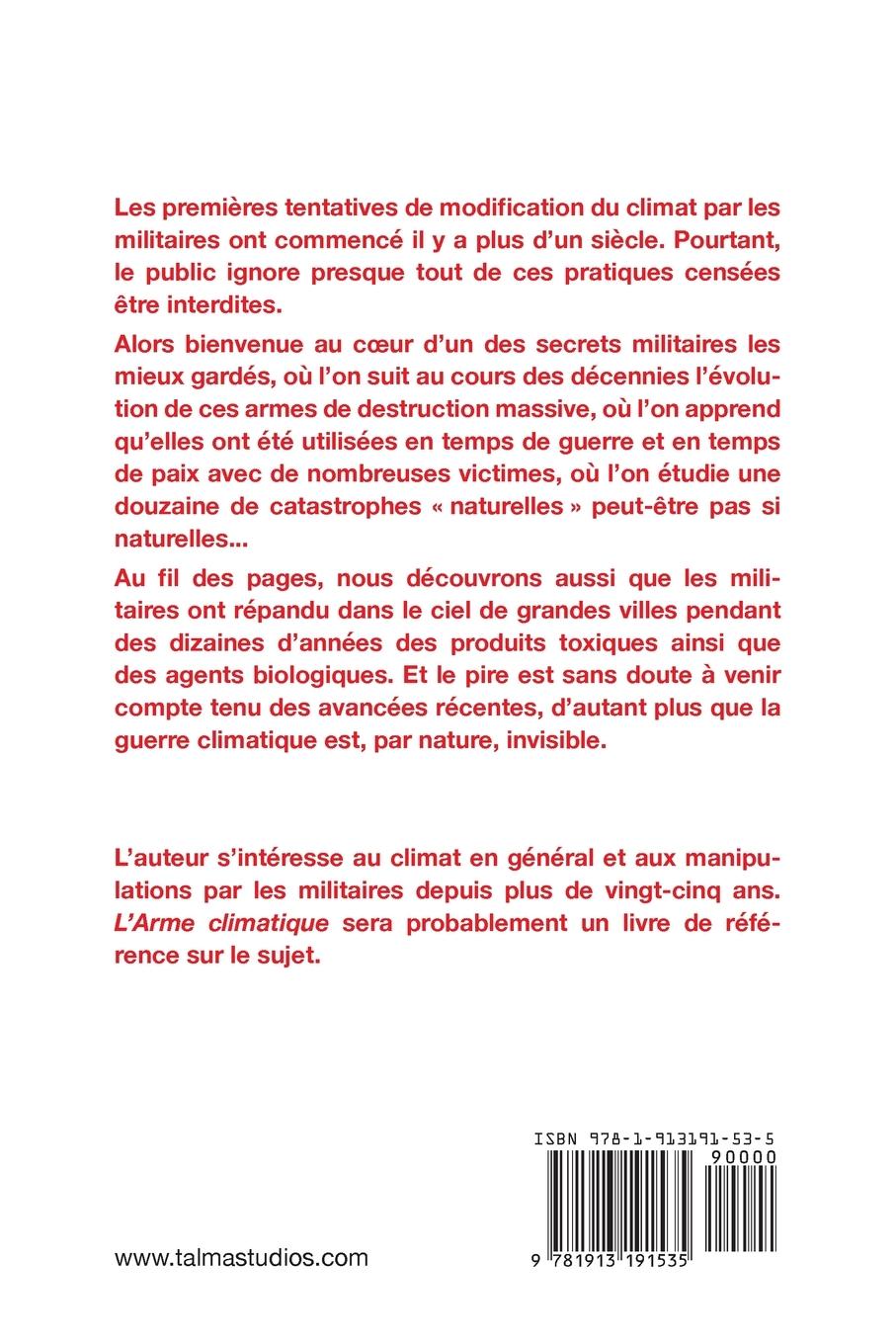 Rückseitencover L'Arme climatique (3e édition)