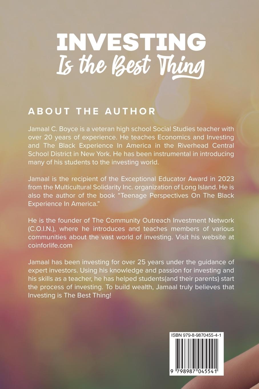 Rückseitencover Investing Is The Best Thing