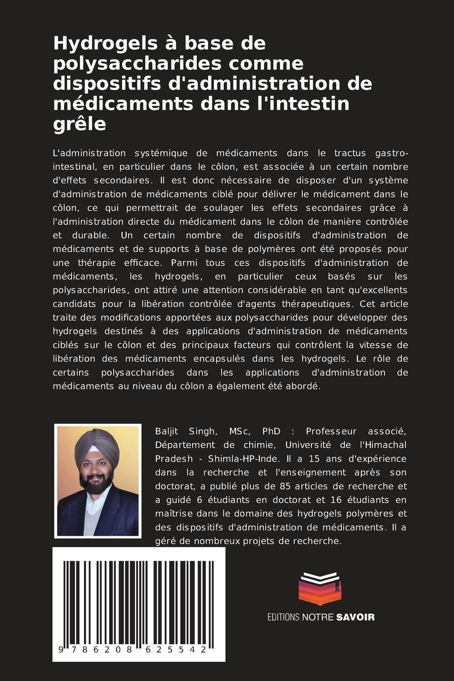 Rückseitencover Hydrogels à base de polysaccharides comme dispositifs d'administration de médicaments dans l'intestin grêle