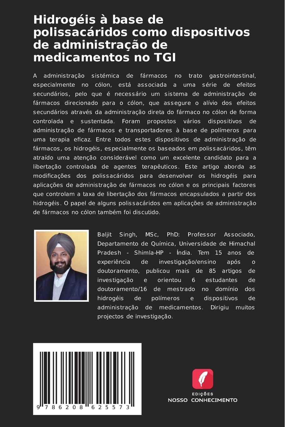 Rückseitencover Hidrogéis à base de polissacáridos como dispositivos de administração de medicamentos no TGI