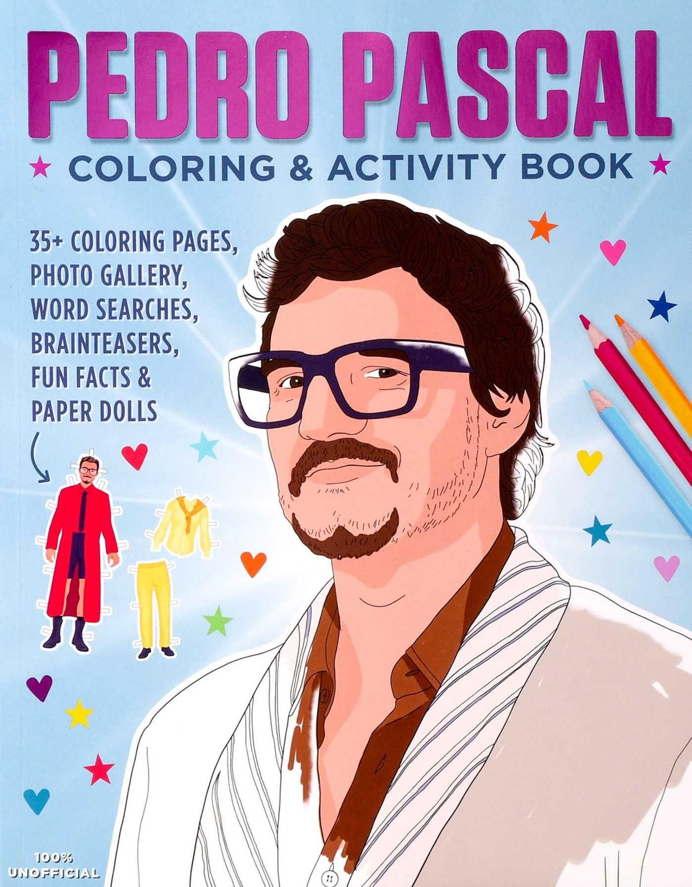 Vorderes Coverbild Pedro Pascal Coloring & Activity Book
