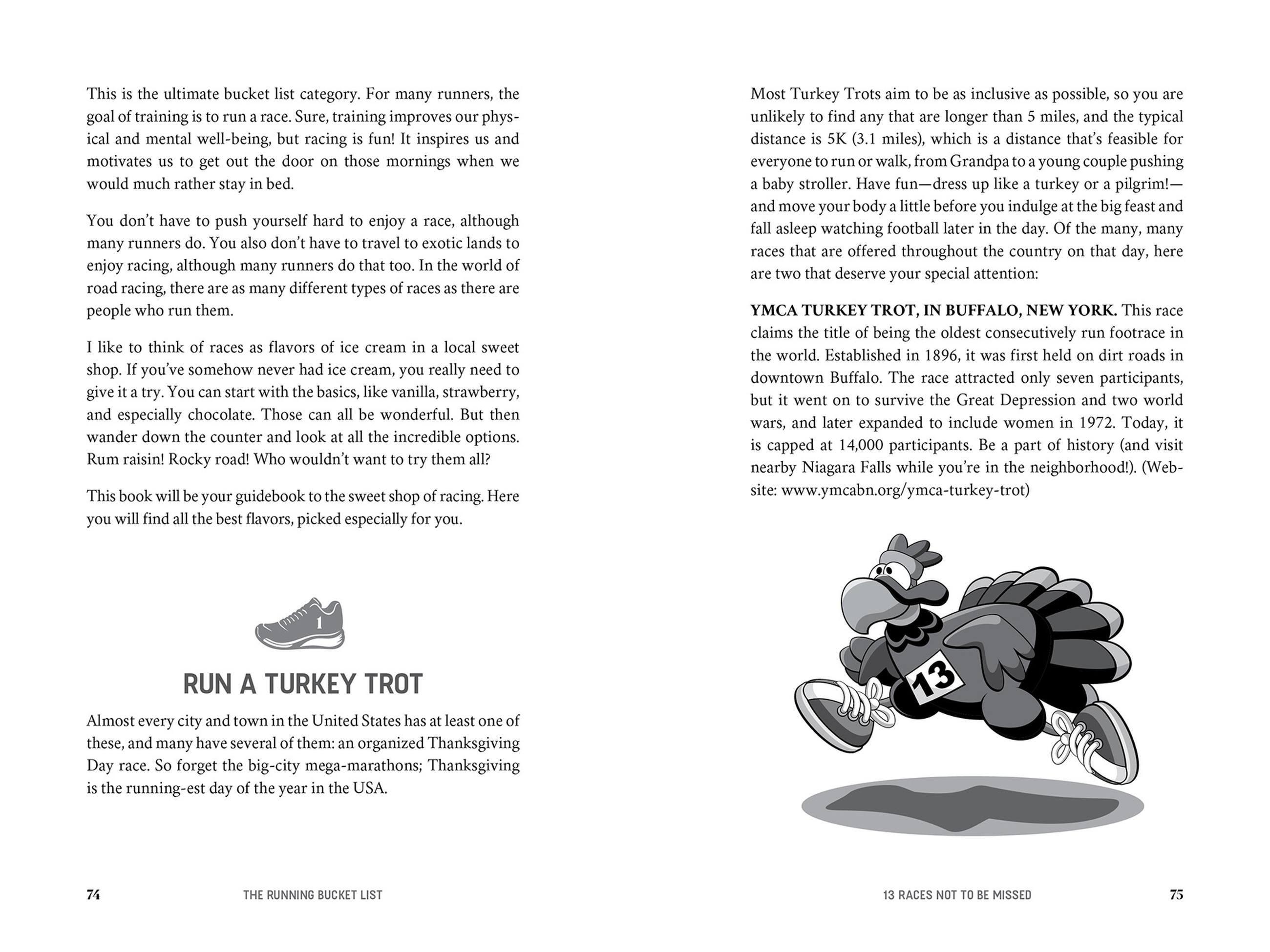 Beispielinhalt (Bild) The Running Bucket List