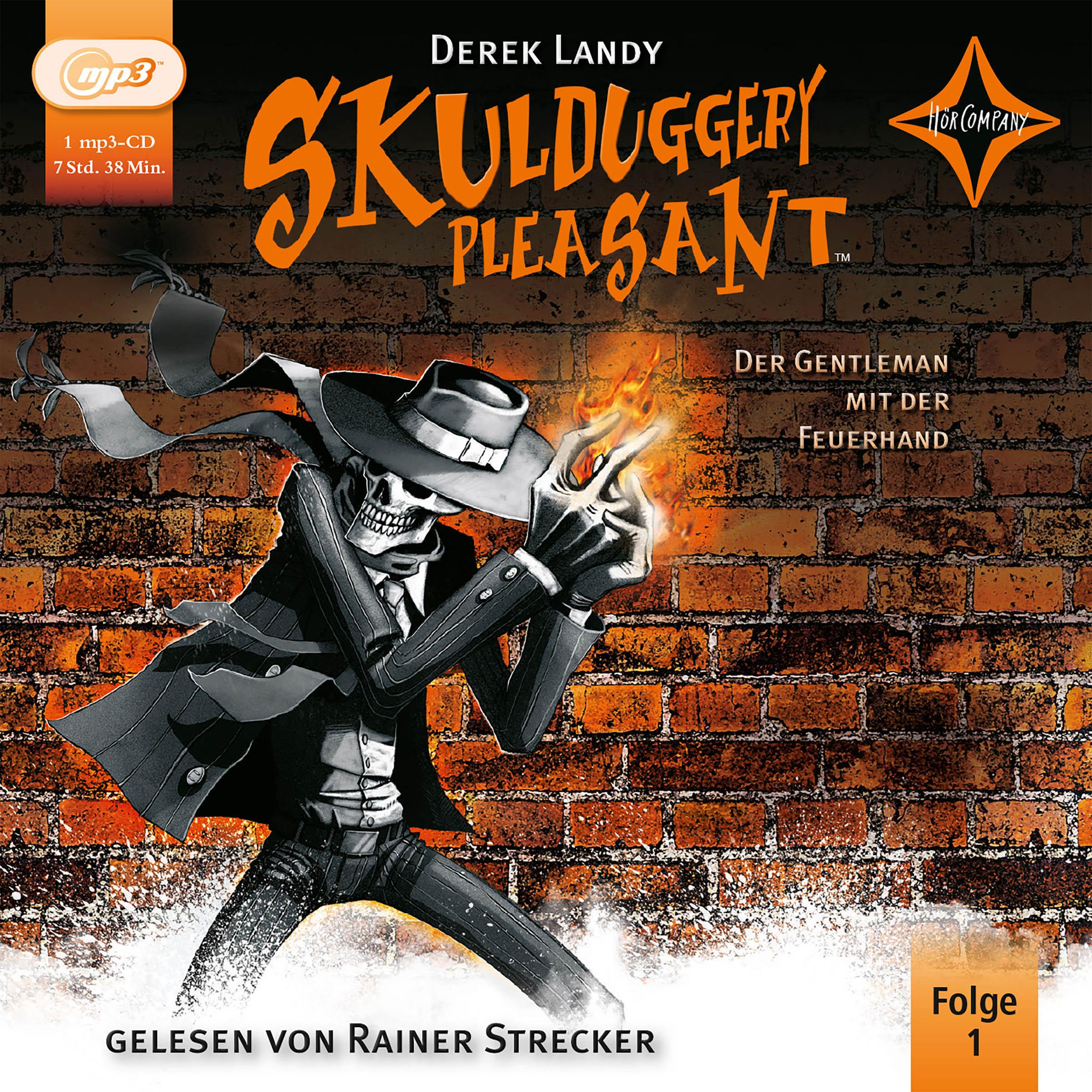 Vorderes Coverbild Skulduggery Pleasant 01. Der Gentleman mit der Feuerhand