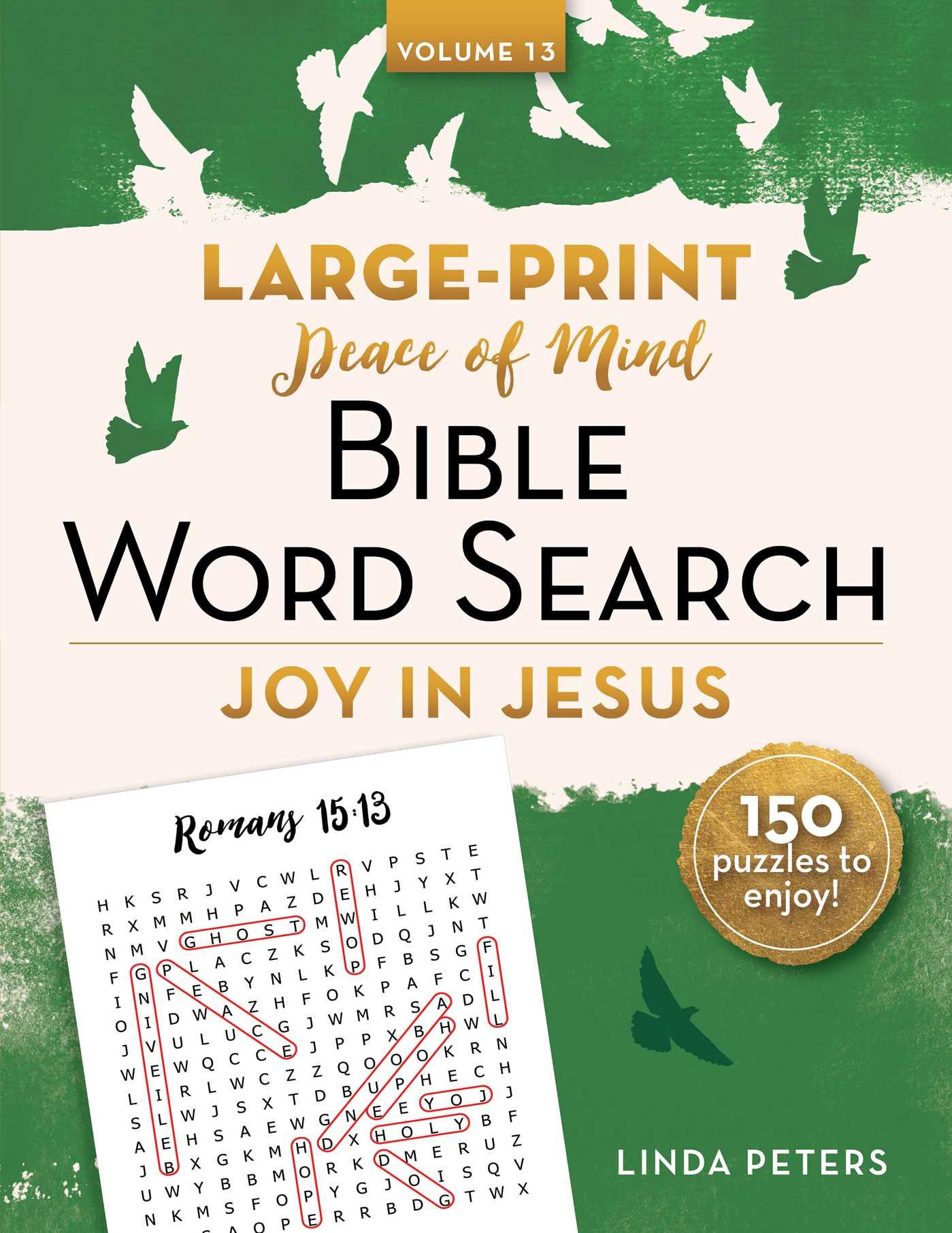 Vorderes Coverbild Peace of Mind Bible Word Search: Joy in Jesus