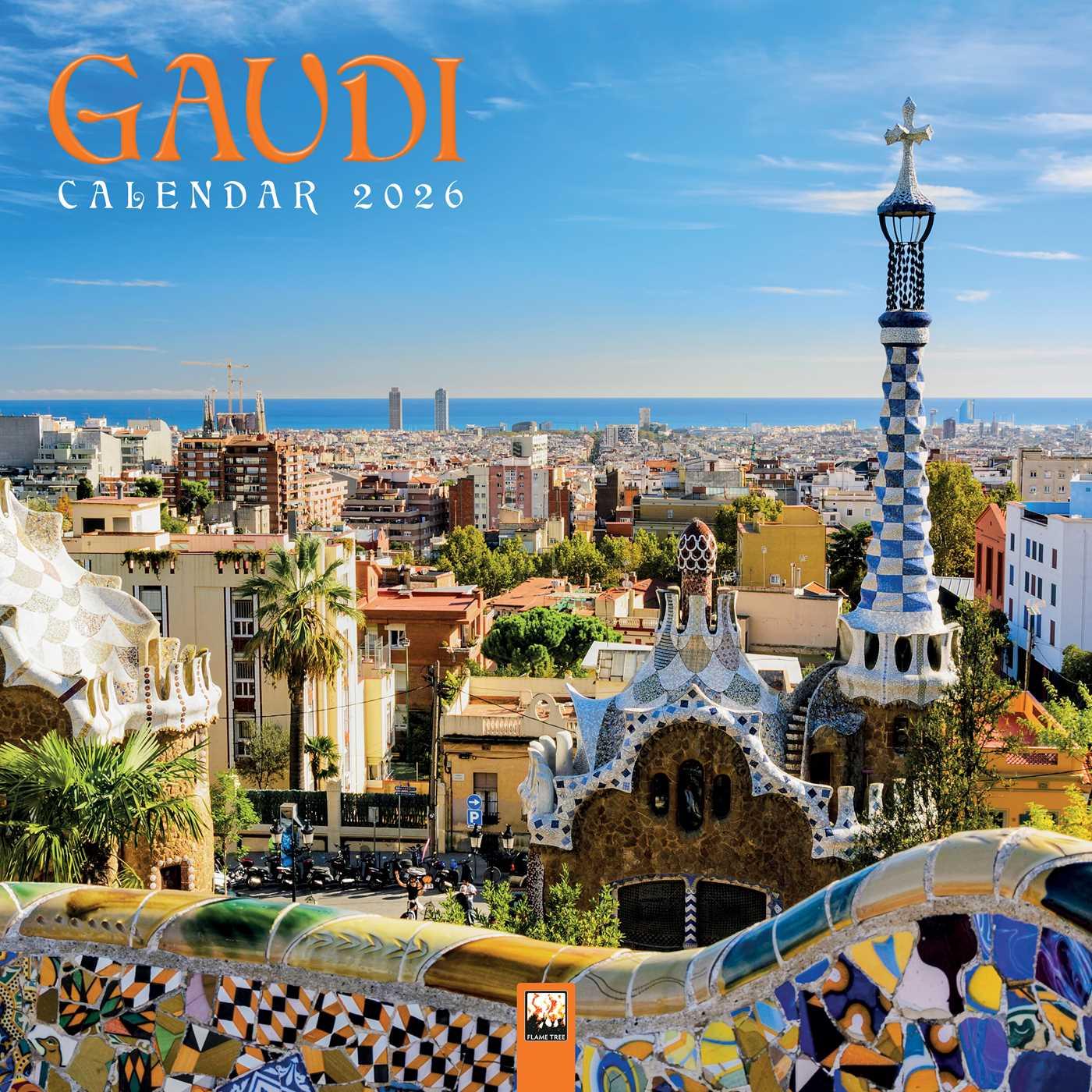 Vorderes Coverbild Gaudí Wall Calendar 2026 (Art Calendar)