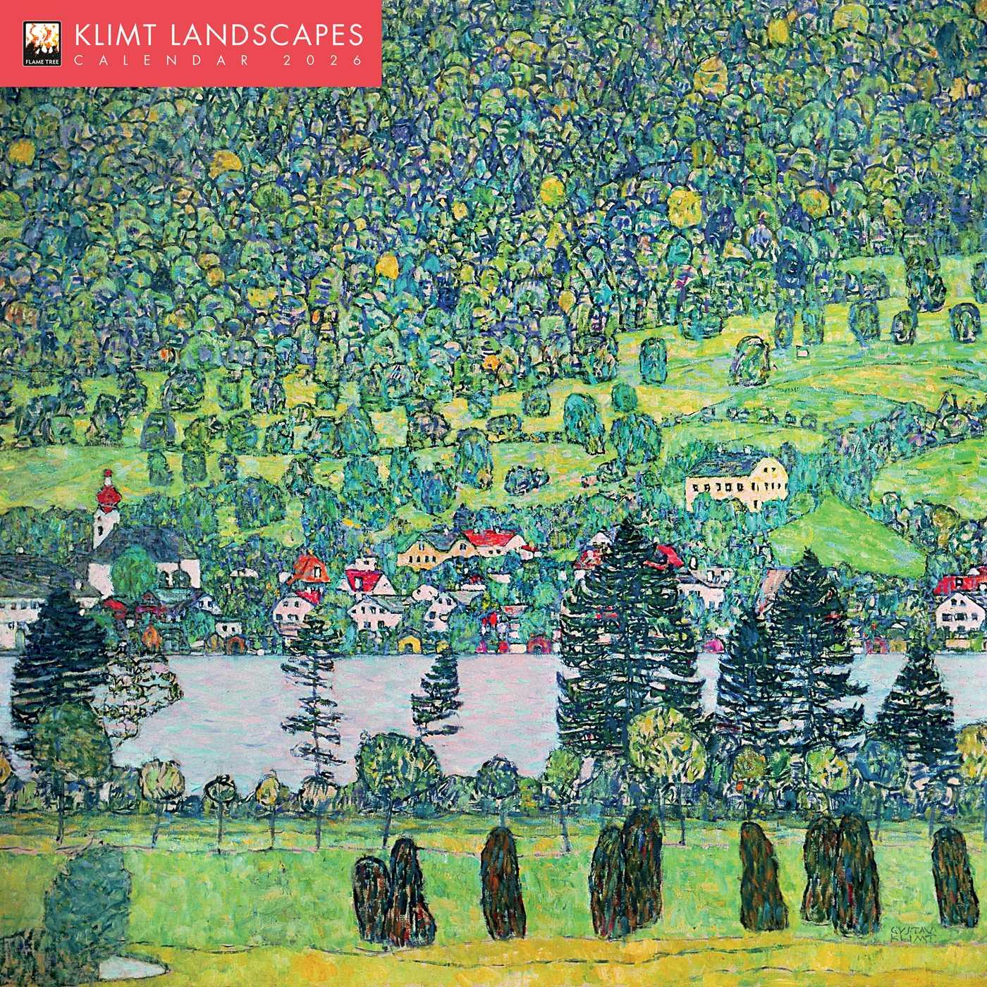 Vorderes Coverbild Gustav Klimt Landscapes - Gustav Klimt Landschaften 2026 - Original Flame Tree Publishing-Kalender [Kalender]