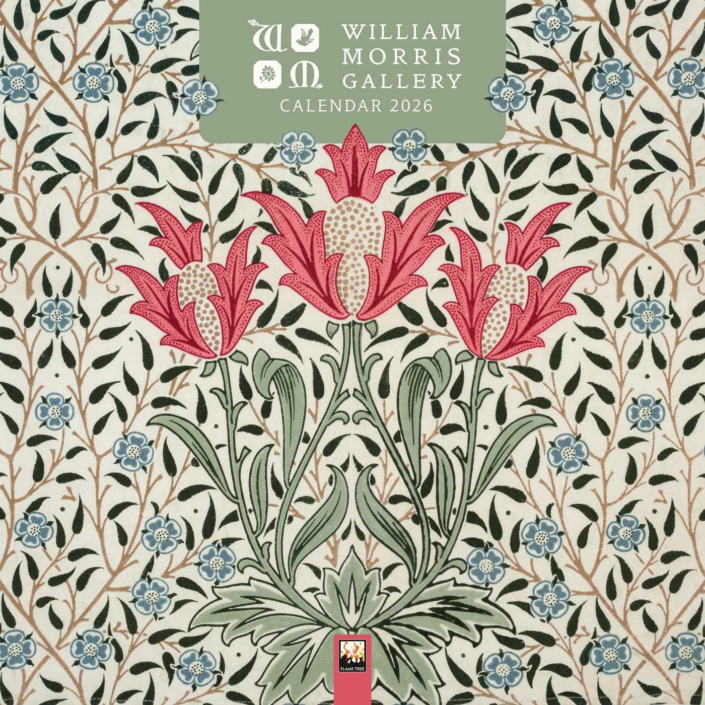 Vorderes Coverbild William Morris Gallery Wall Calendar 2026 (Art Calendar)