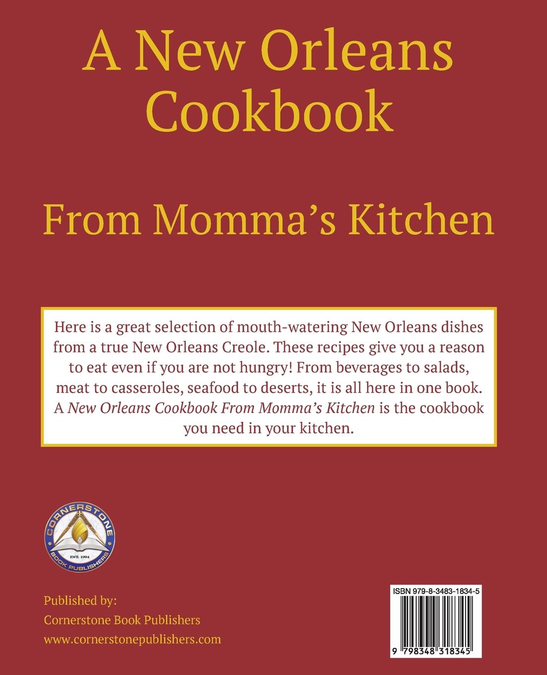 Rückseitencover A New Orleans Cookbook From Momma's Kitchen
