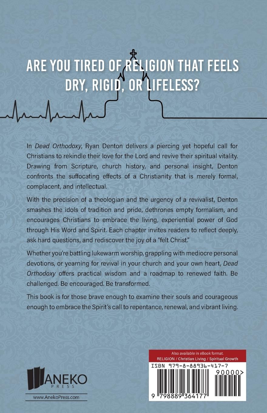 Rückseitencover Dead Orthodoxy and Its Cure