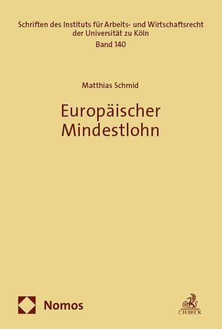 Vorderes Coverbild Europäischer Mindestlohn