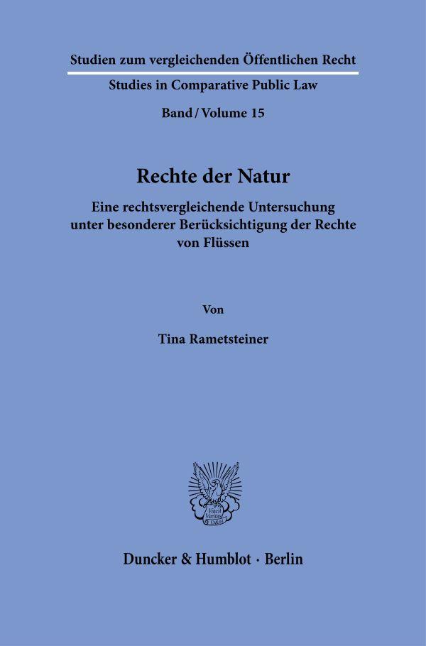 Vorderes Coverbild Rechte der Natur