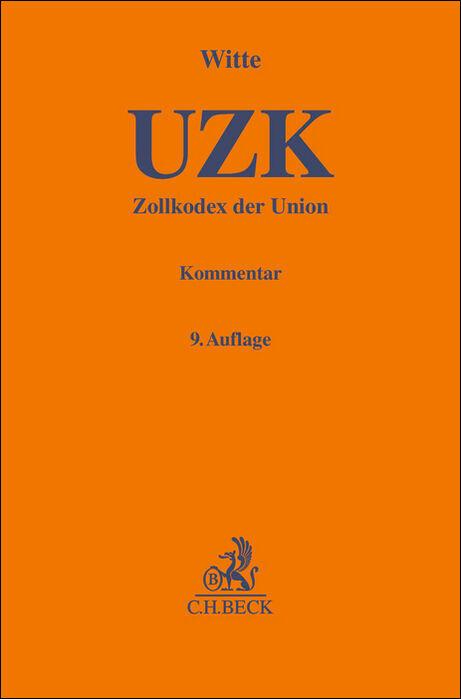 Vorderes Coverbild Zollkodex der Union (UZK)
