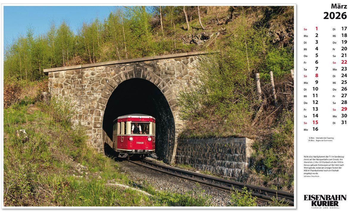 Beispielinhalt (Bild) Harzer Schmalspurbahnen 2026