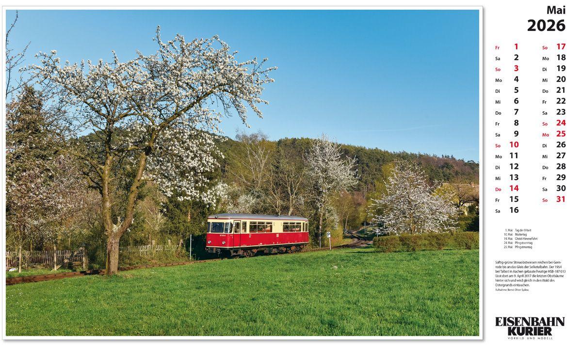 Beispielinhalt (Bild) Harzer Schmalspurbahnen 2026