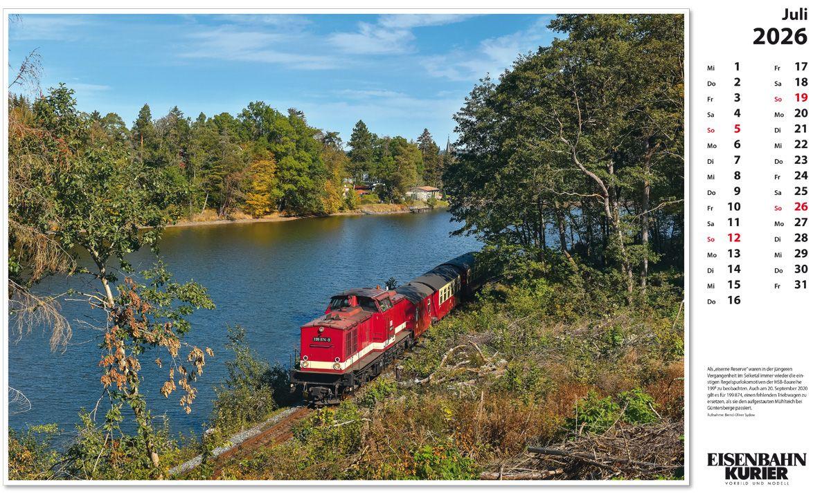Beispielinhalt (Bild) Harzer Schmalspurbahnen 2026