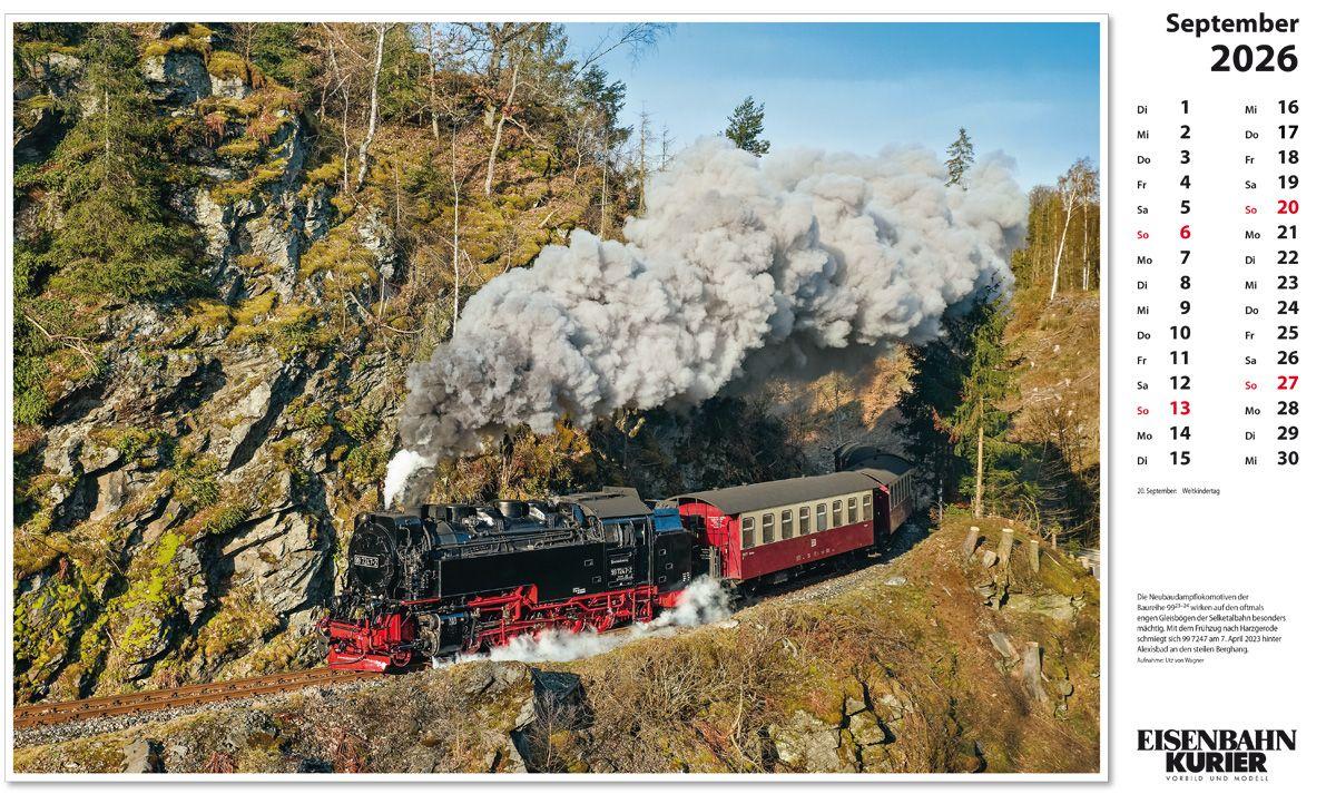 Beispielinhalt (Bild) Harzer Schmalspurbahnen 2026