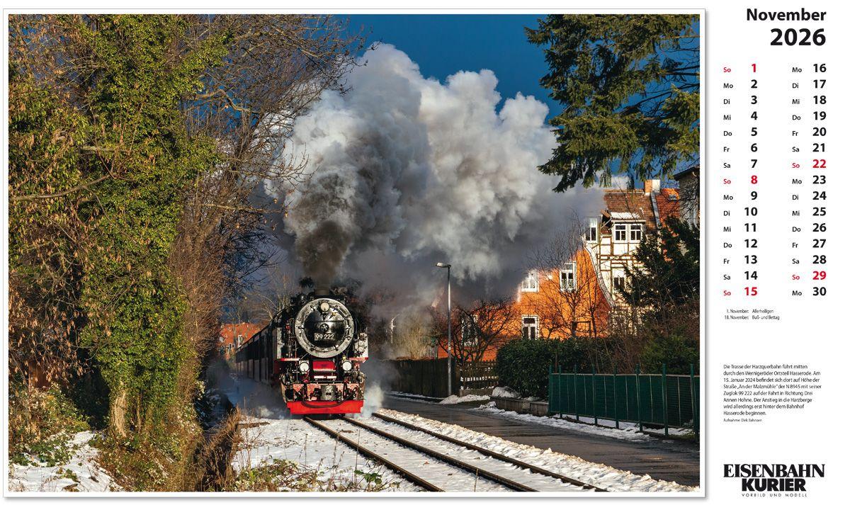 Beispielinhalt (Bild) Harzer Schmalspurbahnen 2026