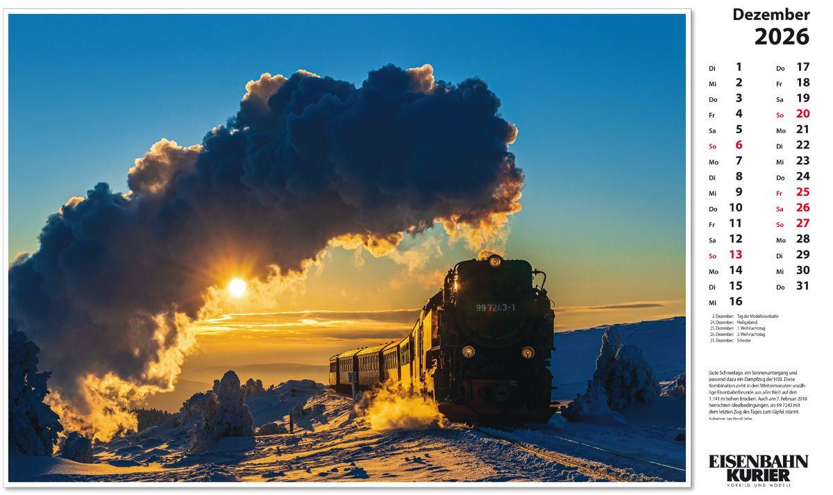 Beispielinhalt (Bild) Harzer Schmalspurbahnen 2026