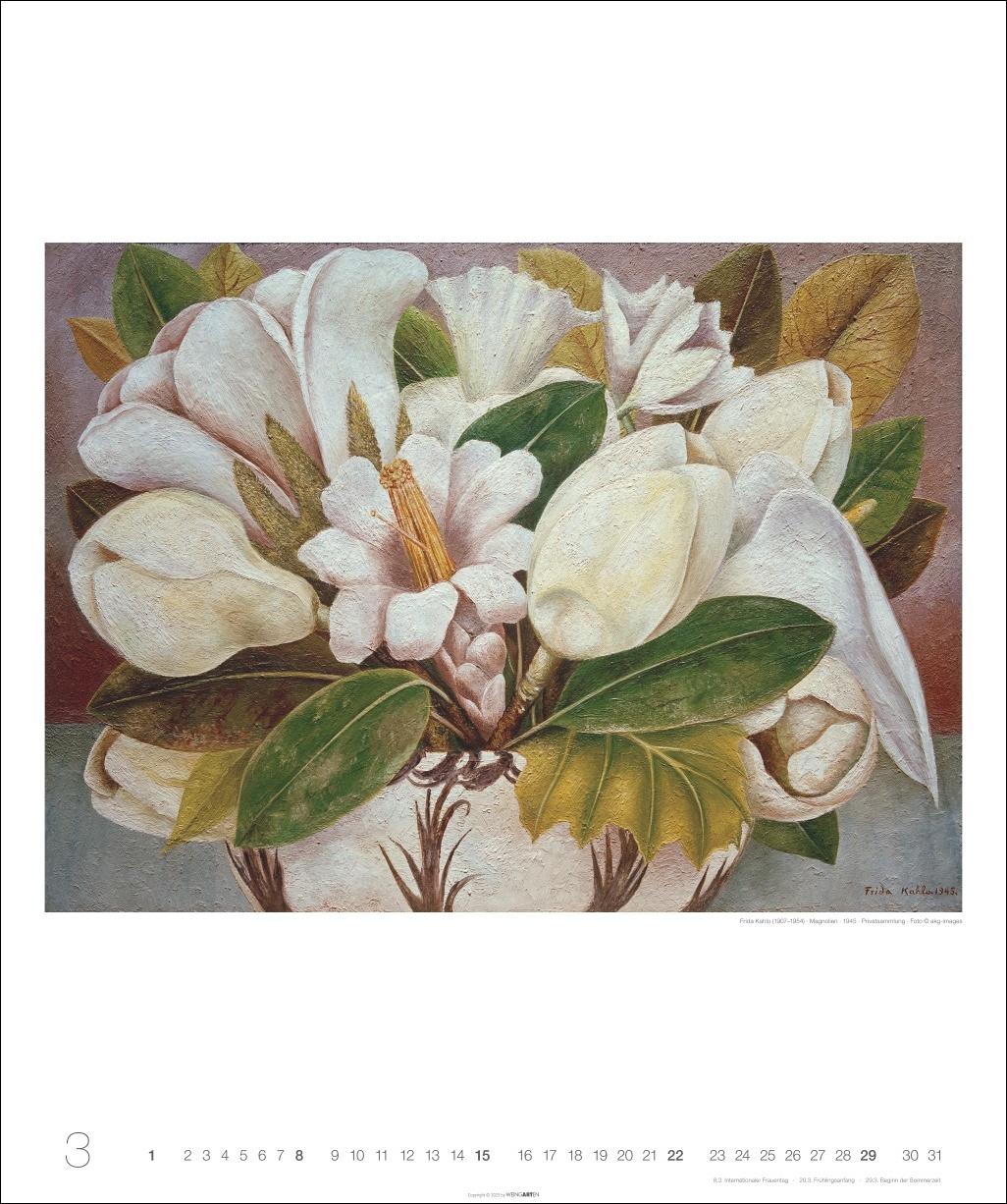 Beispielinhalt (Bild) Frida Kahlo Edition Kalender 2026
