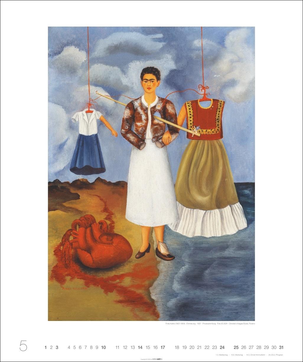 Beispielinhalt (Bild) Frida Kahlo Edition Kalender 2026
