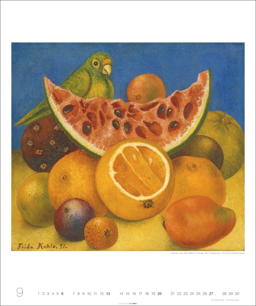 Beispielinhalt (Bild) Frida Kahlo Edition Kalender 2026