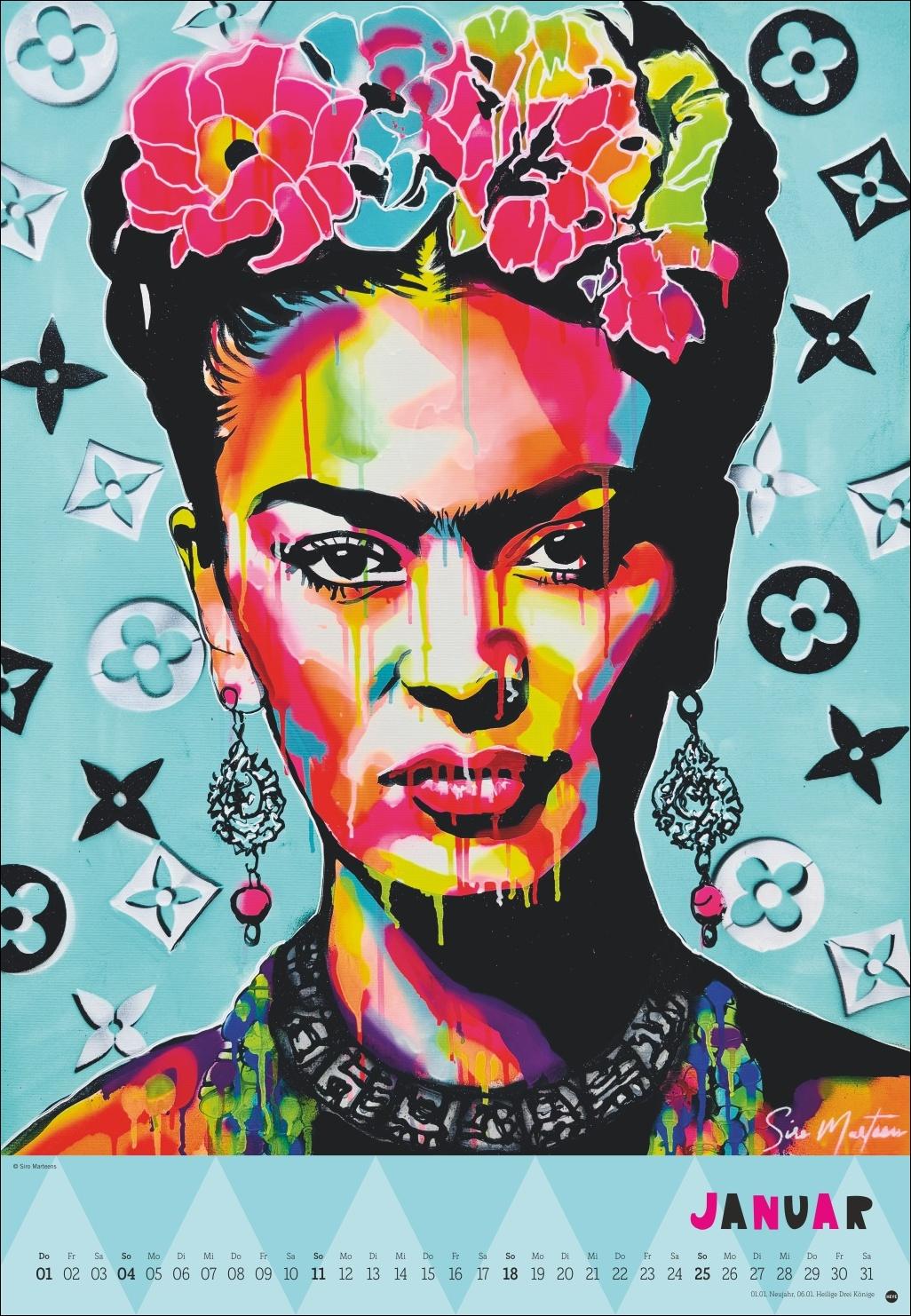 Beispielinhalt (Bild) Frida Posterkalender 2026