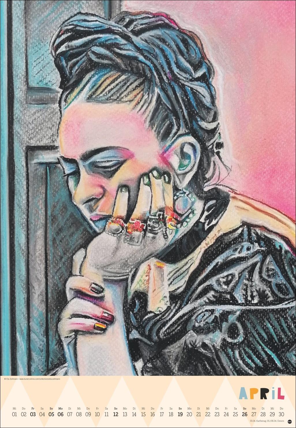 Beispielinhalt (Bild) Frida Posterkalender 2026