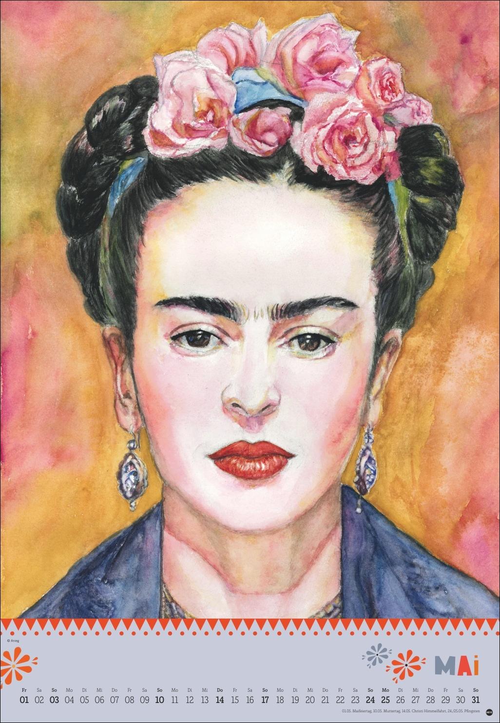 Beispielinhalt (Bild) Frida Posterkalender 2026