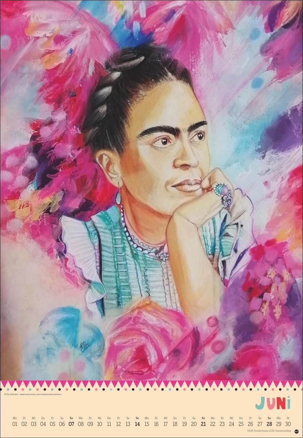 Beispielinhalt (Bild) Frida Posterkalender 2026