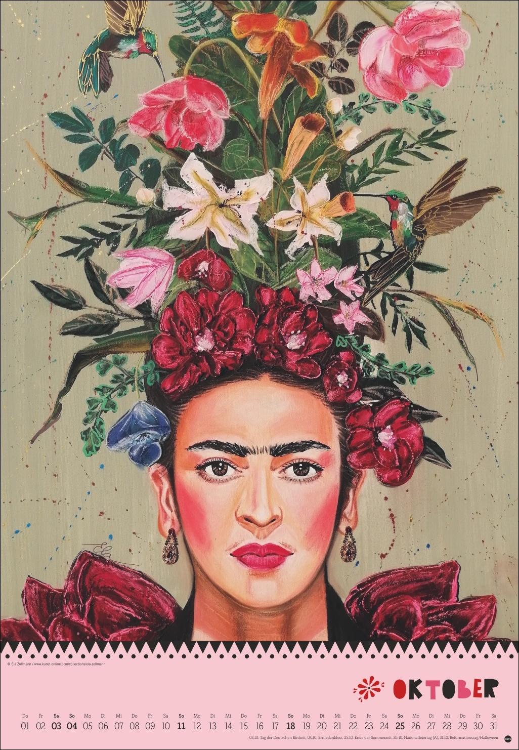 Beispielinhalt (Bild) Frida Posterkalender 2026