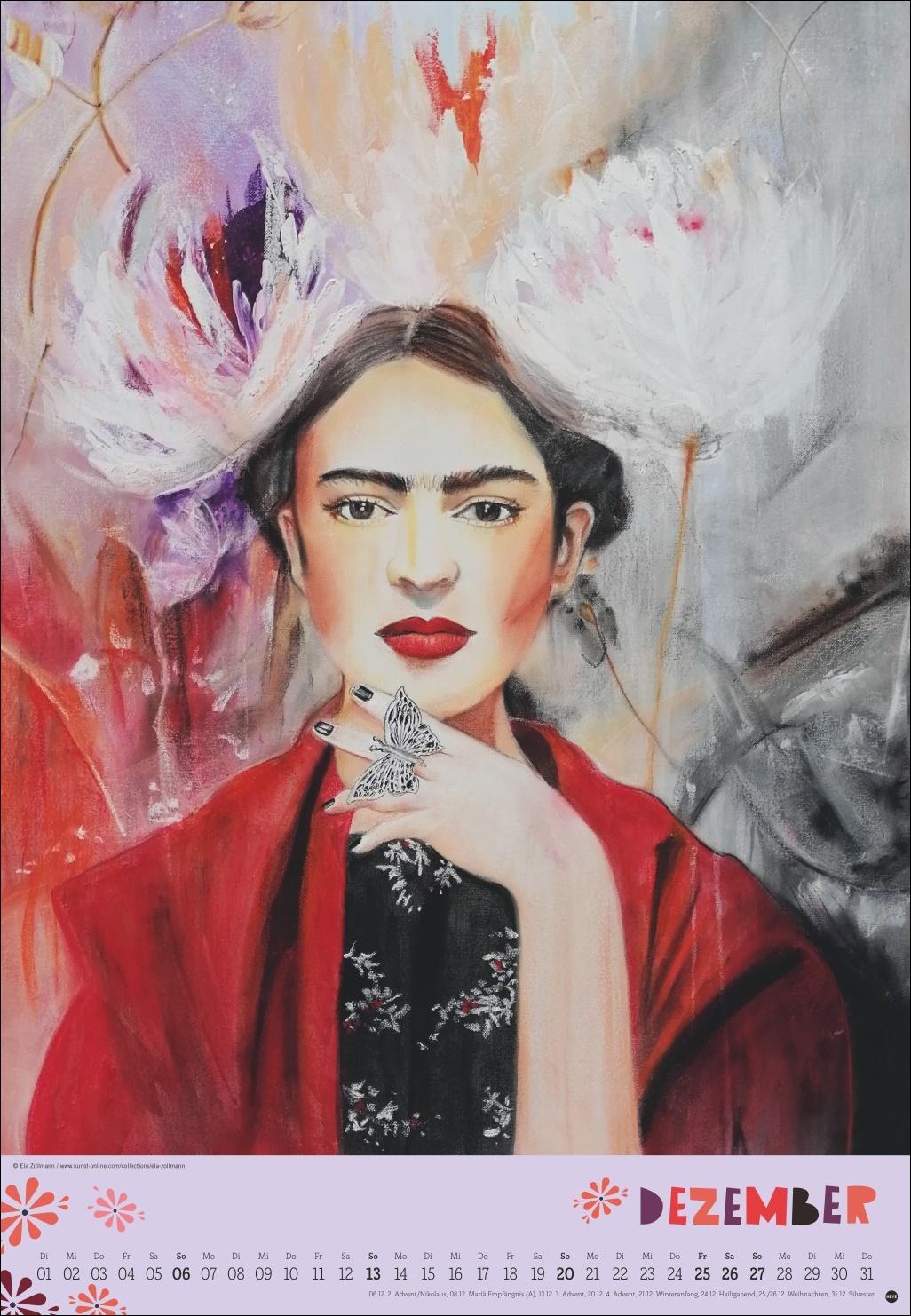 Beispielinhalt (Bild) Frida Posterkalender 2026