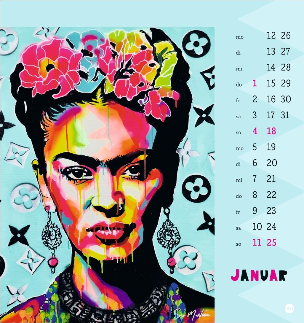 Beispielinhalt (Bild) Frida Postkartenkalender 2026