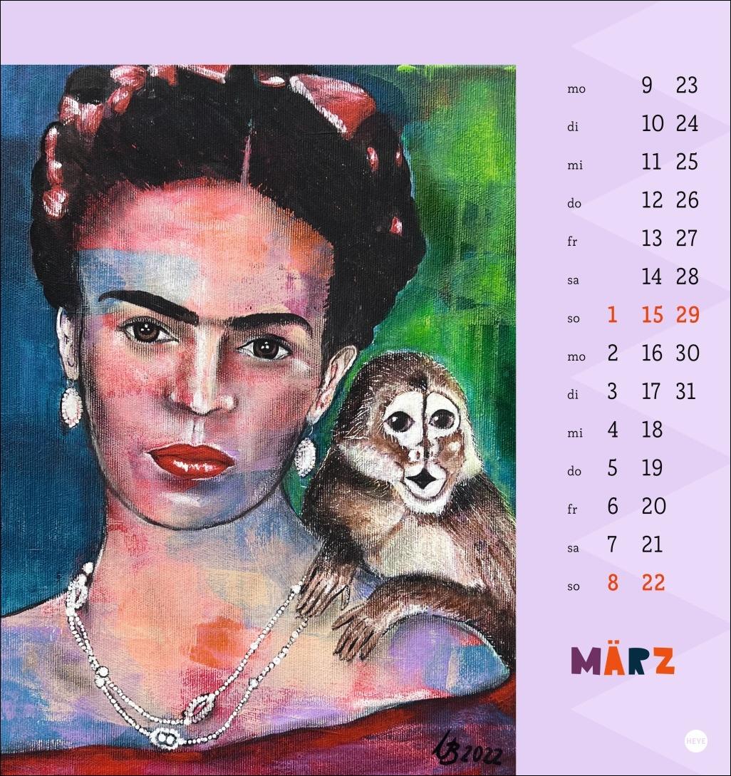 Beispielinhalt (Bild) Frida Postkartenkalender 2026