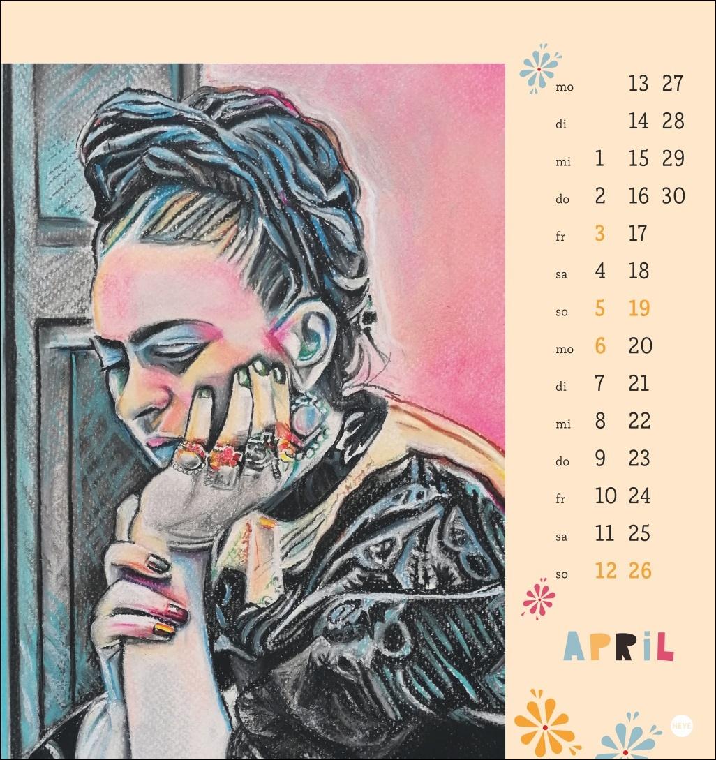 Beispielinhalt (Bild) Frida Postkartenkalender 2026