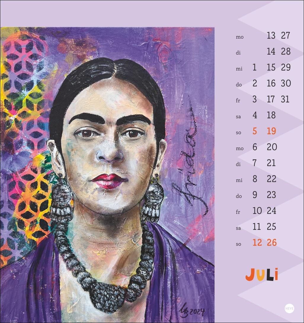 Beispielinhalt (Bild) Frida Postkartenkalender 2026