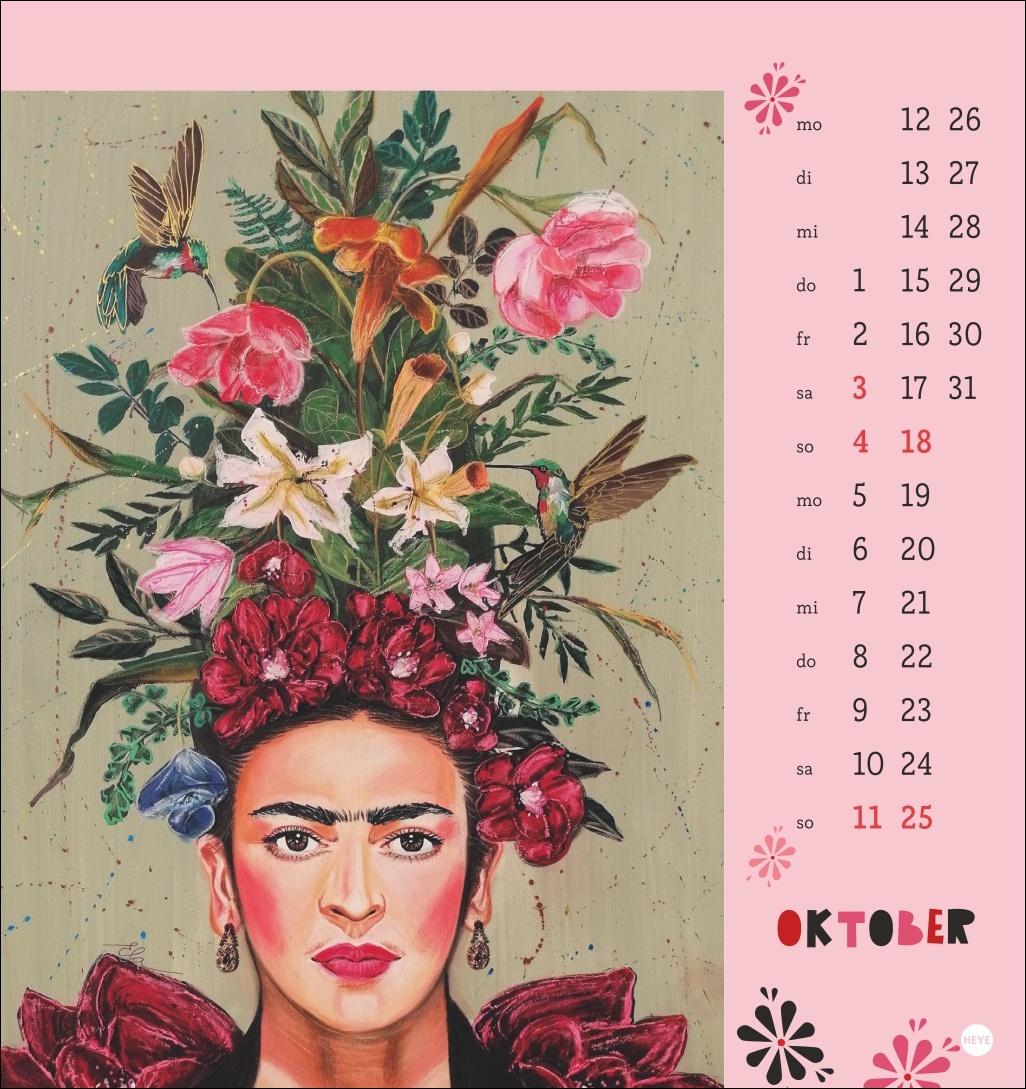 Beispielinhalt (Bild) Frida Postkartenkalender 2026
