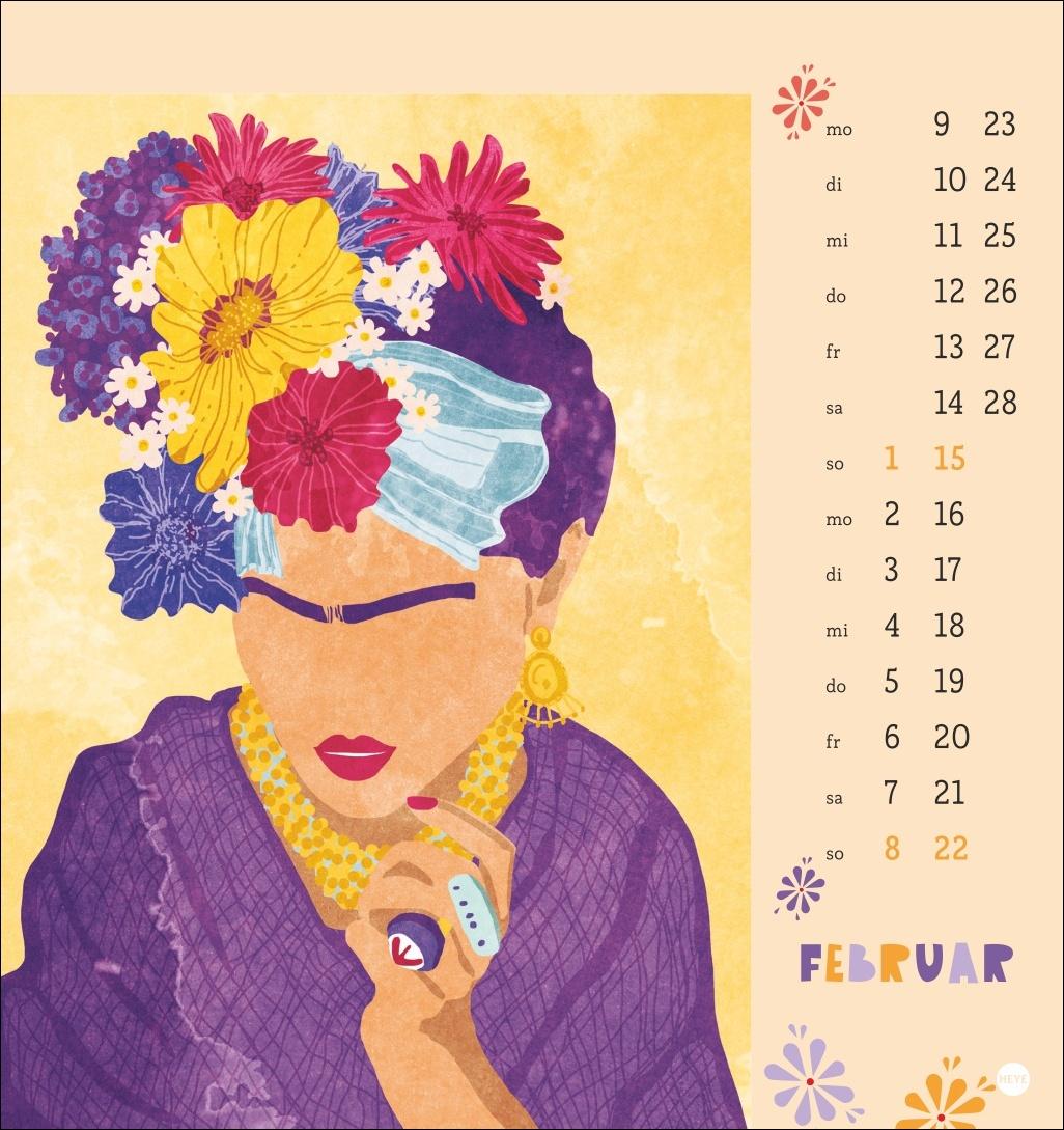 Beispielinhalt (Bild) Frida Postkartenkalender 2026