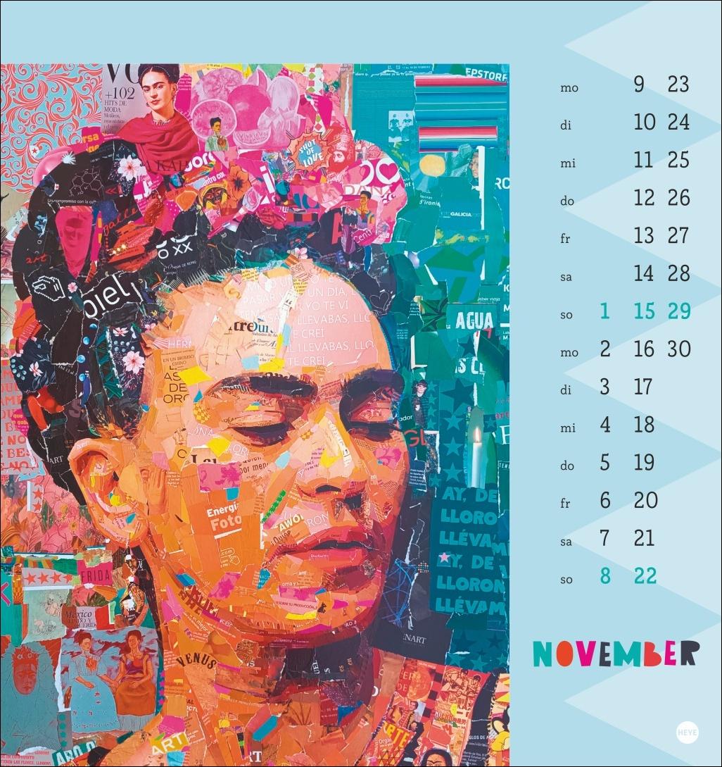Beispielinhalt (Bild) Frida Postkartenkalender 2026