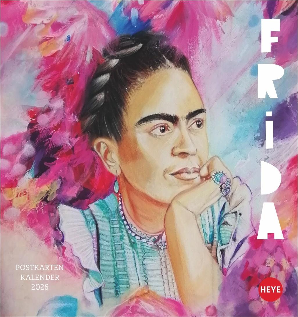 Vorderes Coverbild Frida Postkartenkalender 2026